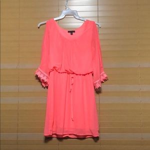 Dress with Shoulder Cut Out